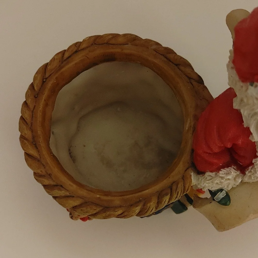 Santa small planter or candle holder - Picture 3 of 6